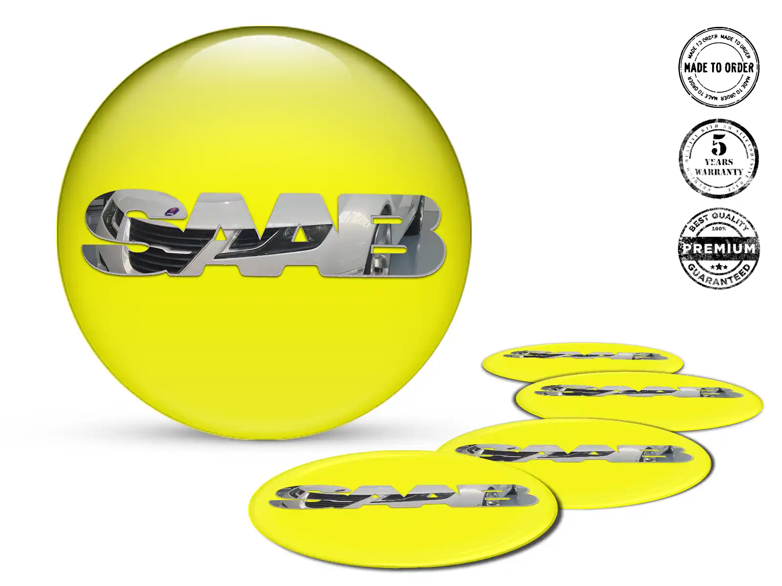 Saab Silikonsticker Ausgabe Hochwertige Raddekore